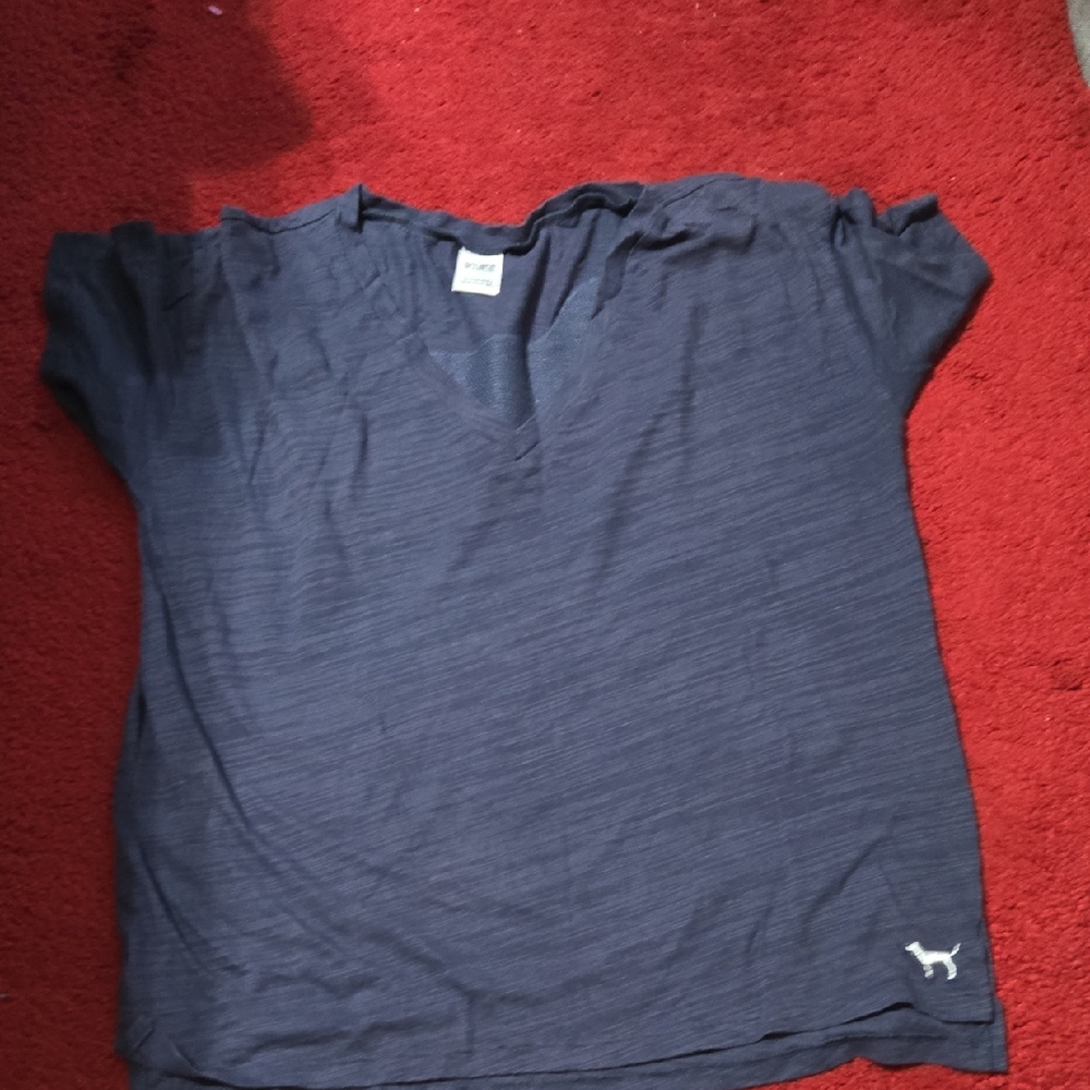 Victoria's Secret Pink Navy Shirt